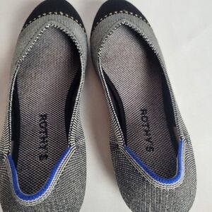 Rothy's Black and Gray Women's Flats